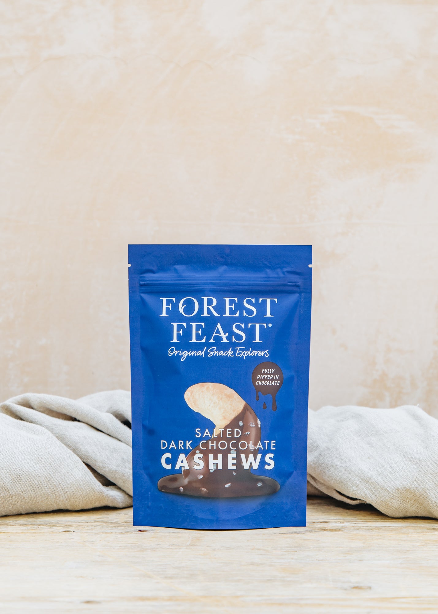 Salted Dark Chocolate Cashews, 120g