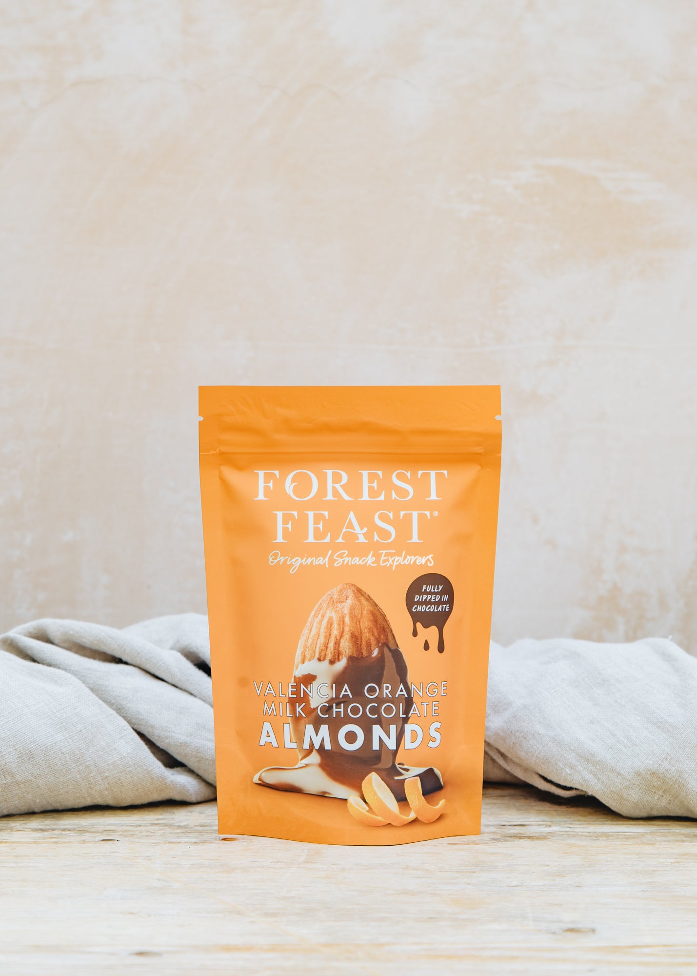 Valencia Orange Milk Chocolate Almonds, 120g