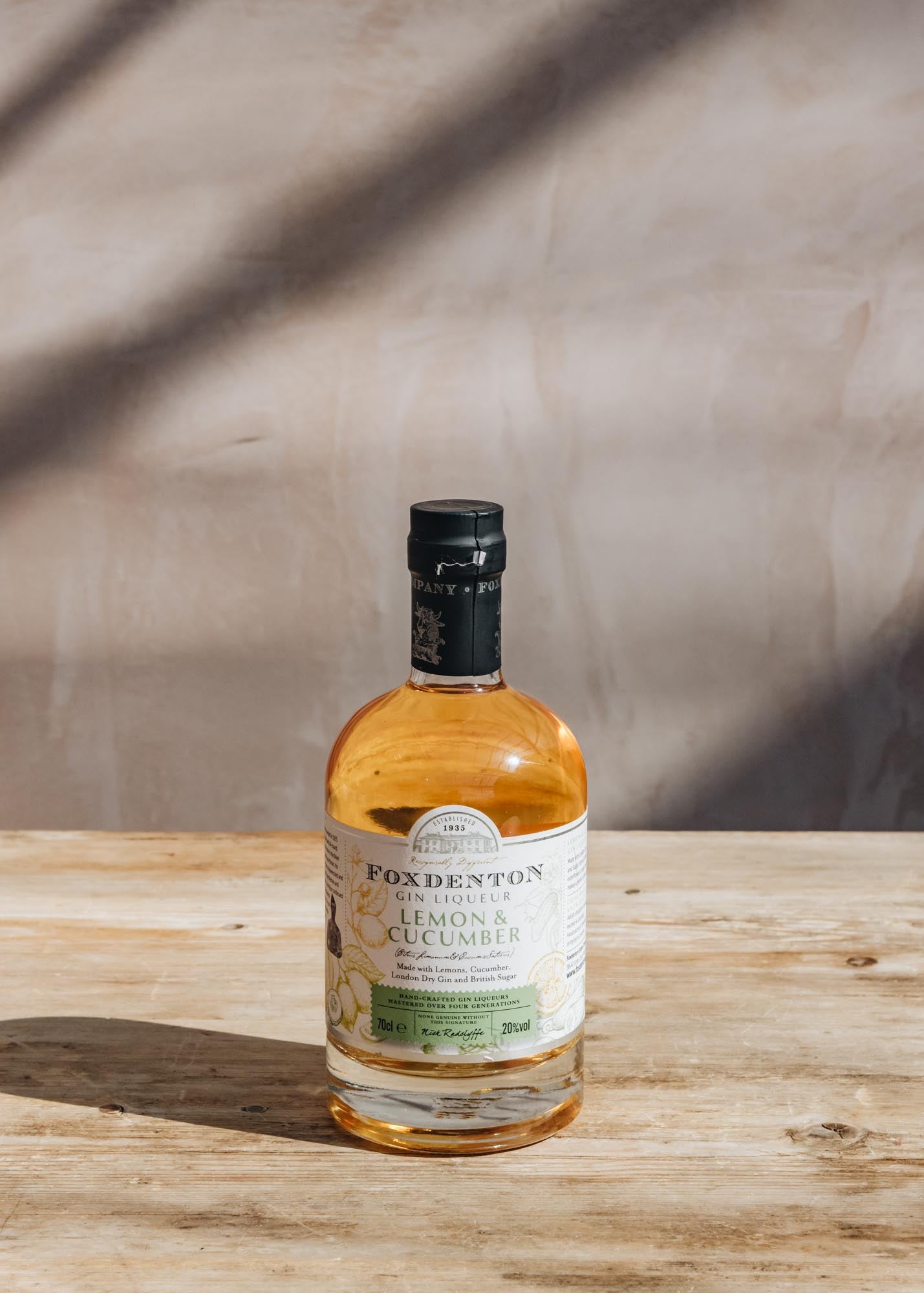 Foxdenton Lemon & Cucumber Liqueur, 70cl