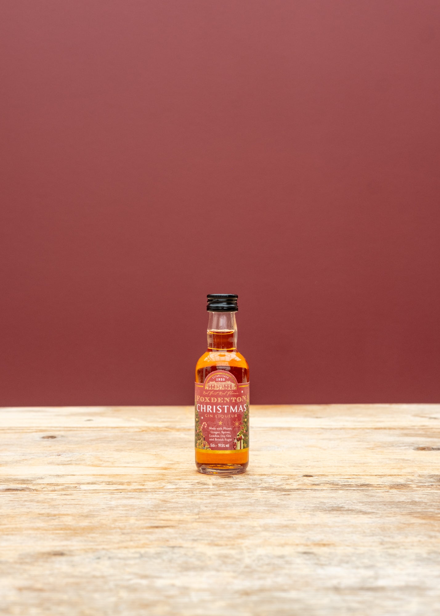 Foxdenton Estate Foxdenton Estate Christmas Gin Liqueur in Mini Cracker, 5cl