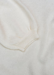 Van Kukil Full Sleeve Kayla Crew Neck Jumper in Angel White