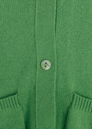 Van Kukil Full Sleeve Matilda V-Neck Cardigan in Kelly Green