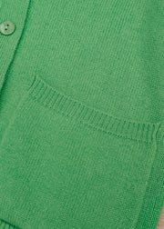Van Kukil Full Sleeve Matilda V-Neck Cardigan in Kelly Green
