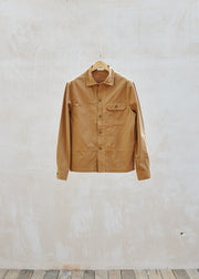 Glanshirt Khaki Pure Cotton Lightweight Overshirt - L