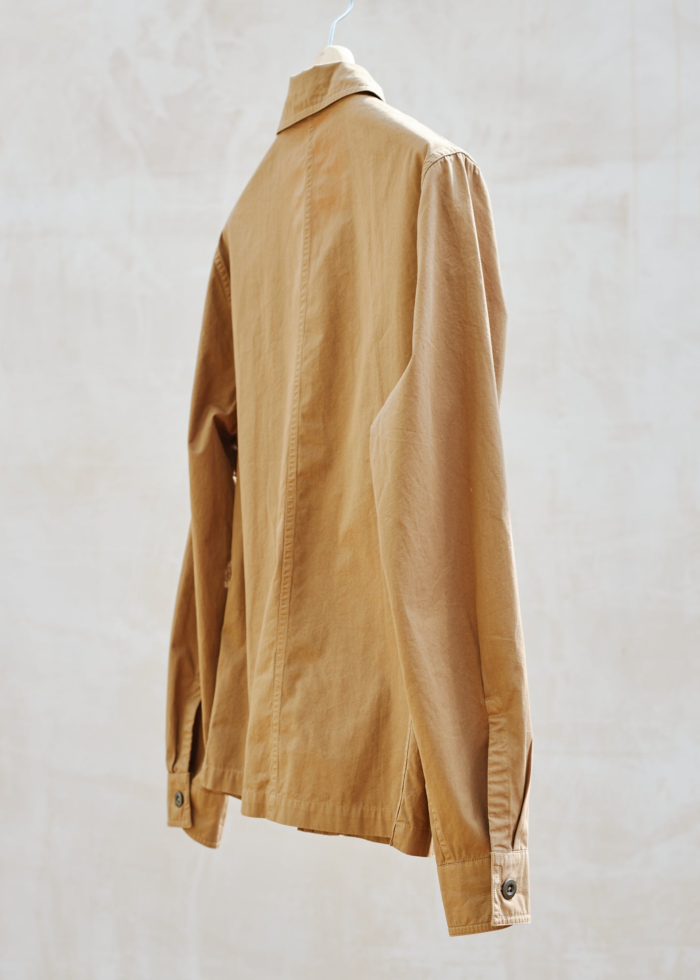 Kenny Ryder Glanshirt Khaki Pure Cotton Lightweight Overshirt - L