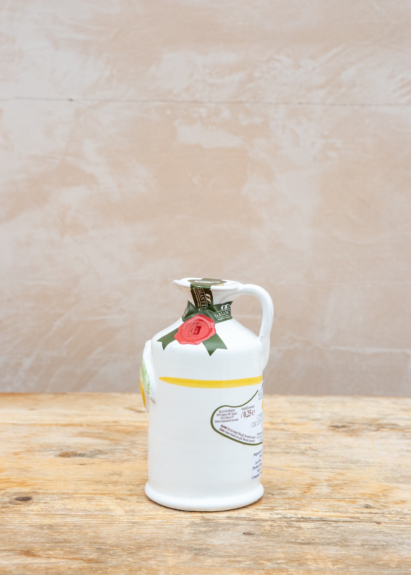 Galantino Lemon Infused Extra Virgin Olive Oil in Ceramic Bottle, 250ml