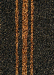 Garden Trading Small Charcoal Triple Stripe Doormat
