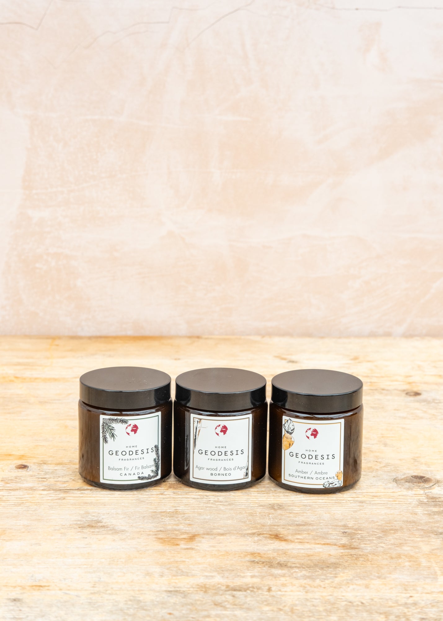 Burford Garden Co. Candle Trio Gift Set 02 - Amber, Agar Wood, Balsam Fir