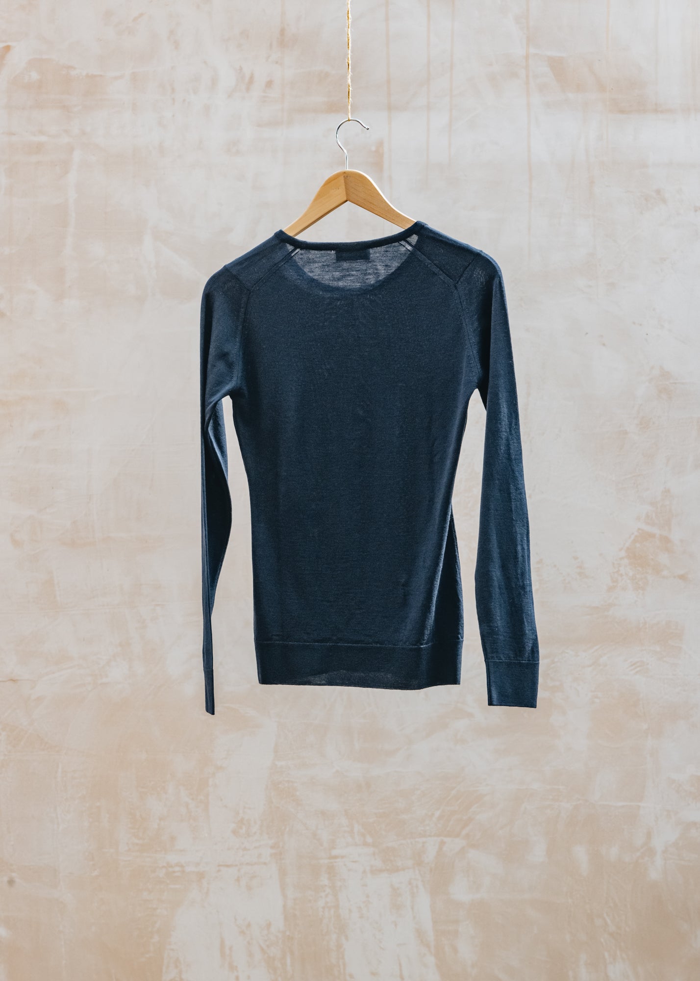 John Smedley John Smedley Geranium Crew Neck Jumper in Midnight