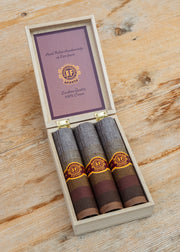 Burford Gallery Striped Jacquard Handkerchiefs in Cigar Box
