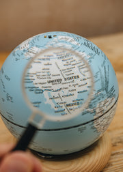 Gingko Mini Sky Blue AtlasGlobe Lamp