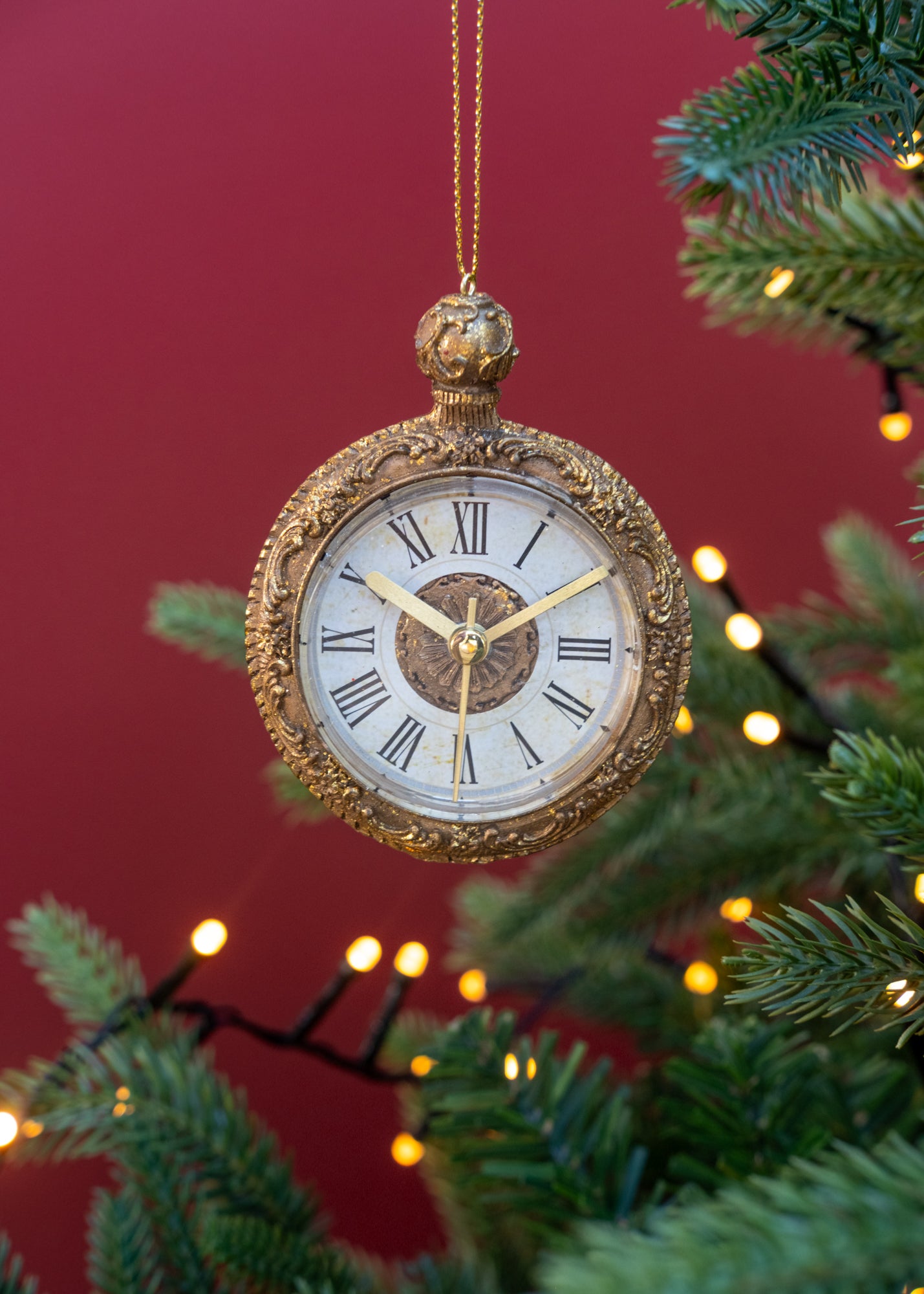 Gold Glass Pocket Watch Decoration