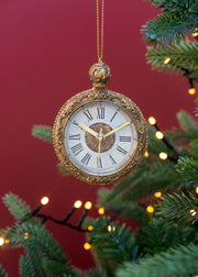Gold Glass Pocket Watch Decoration