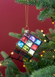 Treasure Tree Glass Rubik's Cube Decoration