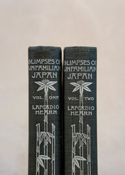 Books Glimpses of Unfamiliar Japan (Two Volumes), Pub. The Riverside Press, Cambridge, 1894