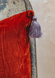 Le Monde Sauvage Goa Velvet Cushion with Pompons in Shanghai