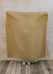 Bronte Moon Gold Parquet Throw