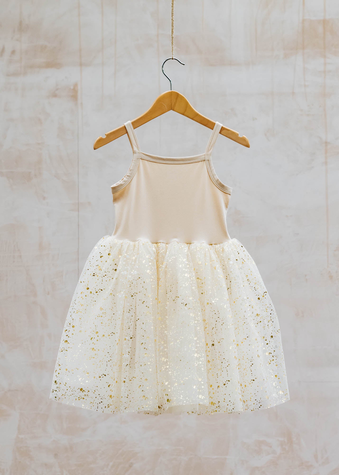 Bob & Blossom Children's Gold Sparkle Tutu Dress