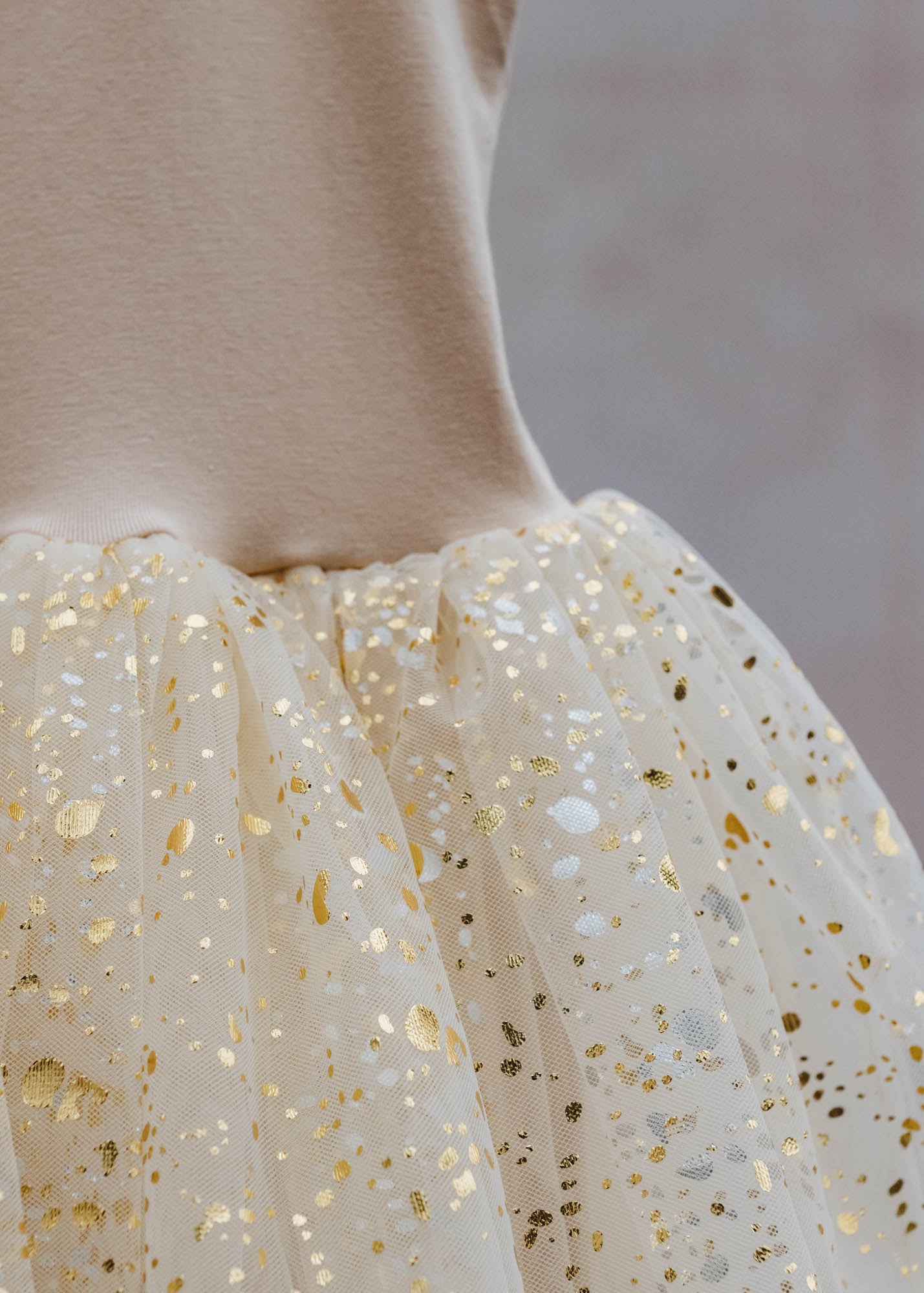 Bob & Blossom Children's Gold Sparkle Tutu Dress