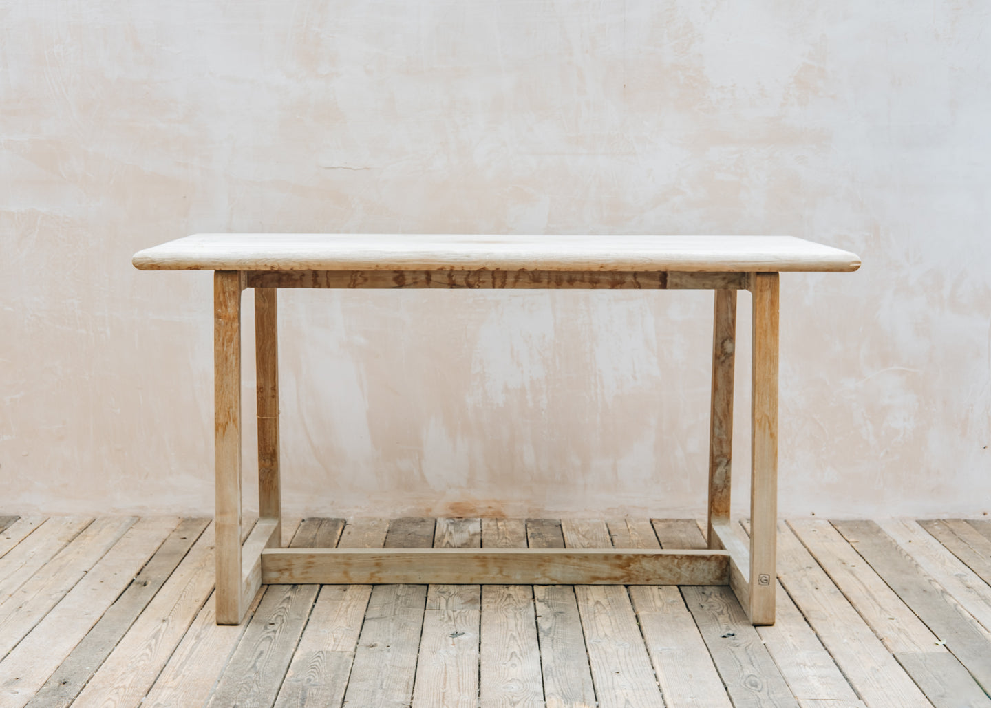 Pacific Lifestyle Dennis Small Rectangular Bar Table in Natural Grey