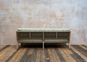 Gommaire Mario Reclaimed Teak Three Seater Sofa in Natural Grey and Rope with Cushions