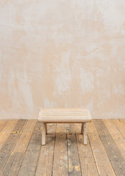 Gommaire Sachin Teak Easy Chair in Natural Grey with Footrest and Cushion