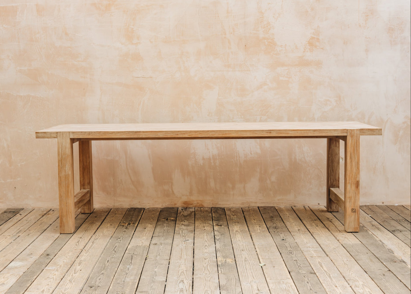 Harrod Horticultural Jacob Teak Table in Natural Grey
