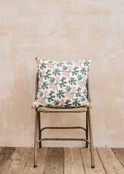 A World of Craft Green and Pink Fig Cushion