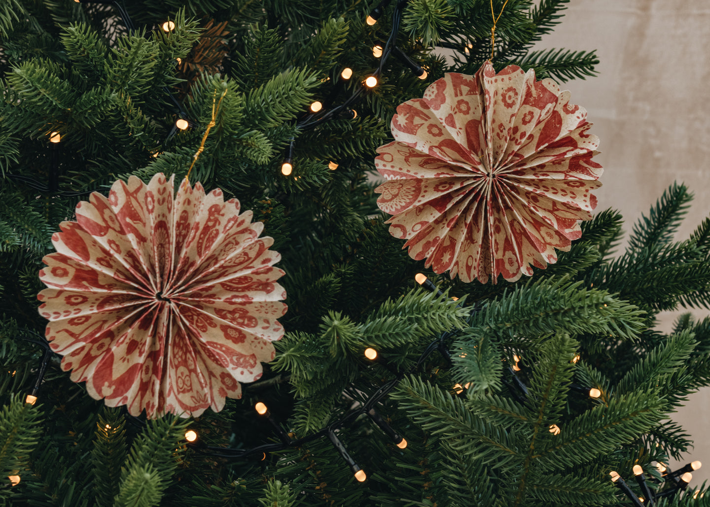 Greta Folding Ornament, pack of two