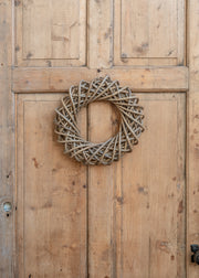 Wreaths Grey Rattan Wreath, 30cm