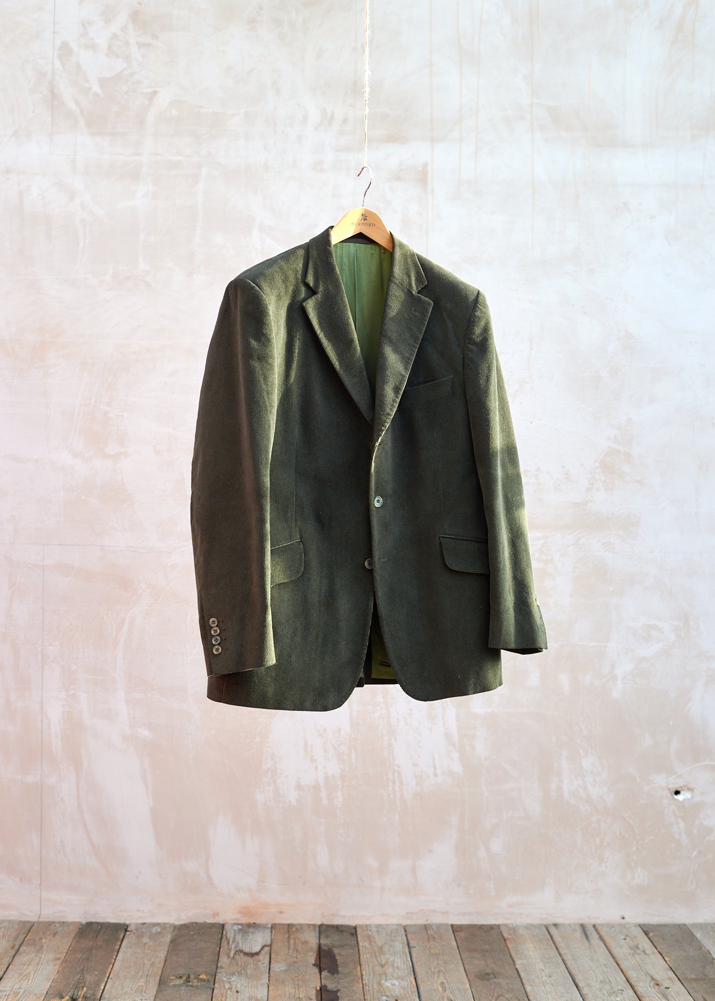 Hackett Forest Green Cotton Corduroy Blazer - XL