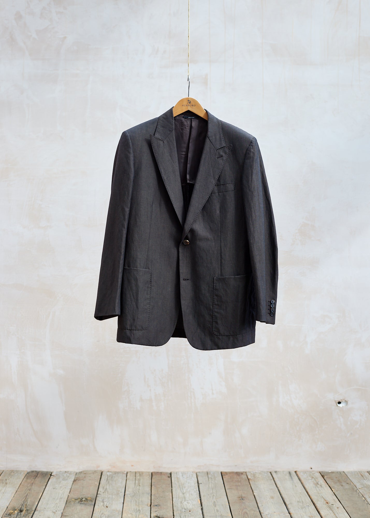 Hermès Brown Cotton/Linen Summer Blazer - L-XL