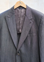 Hermès Brown Cotton/Linen Summer Blazer - L-XL