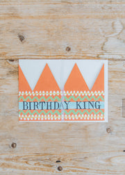 Birthday King Party Hat Card