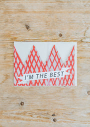 I'm The Best Party Hat Card