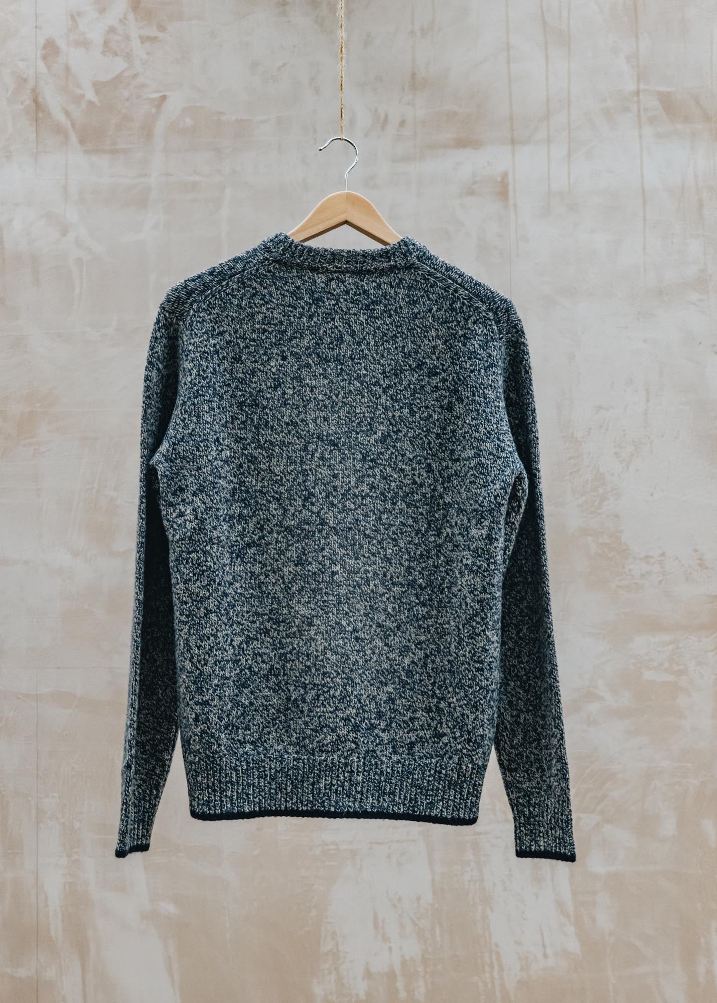 Hartford Crew Neck Jumper in Indigo Marl