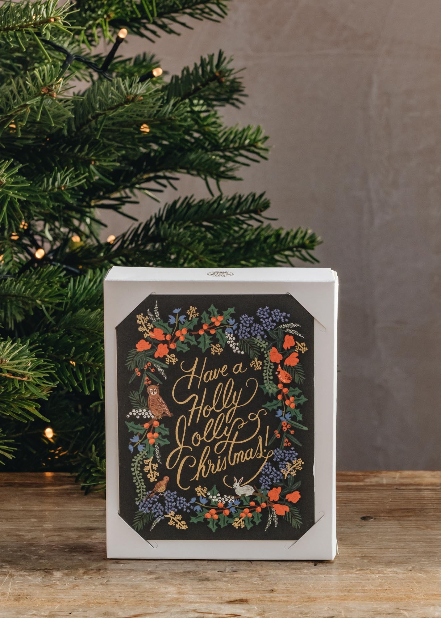 'Have a Holly Jolly Christmas' Christmas Cards, pack of eight