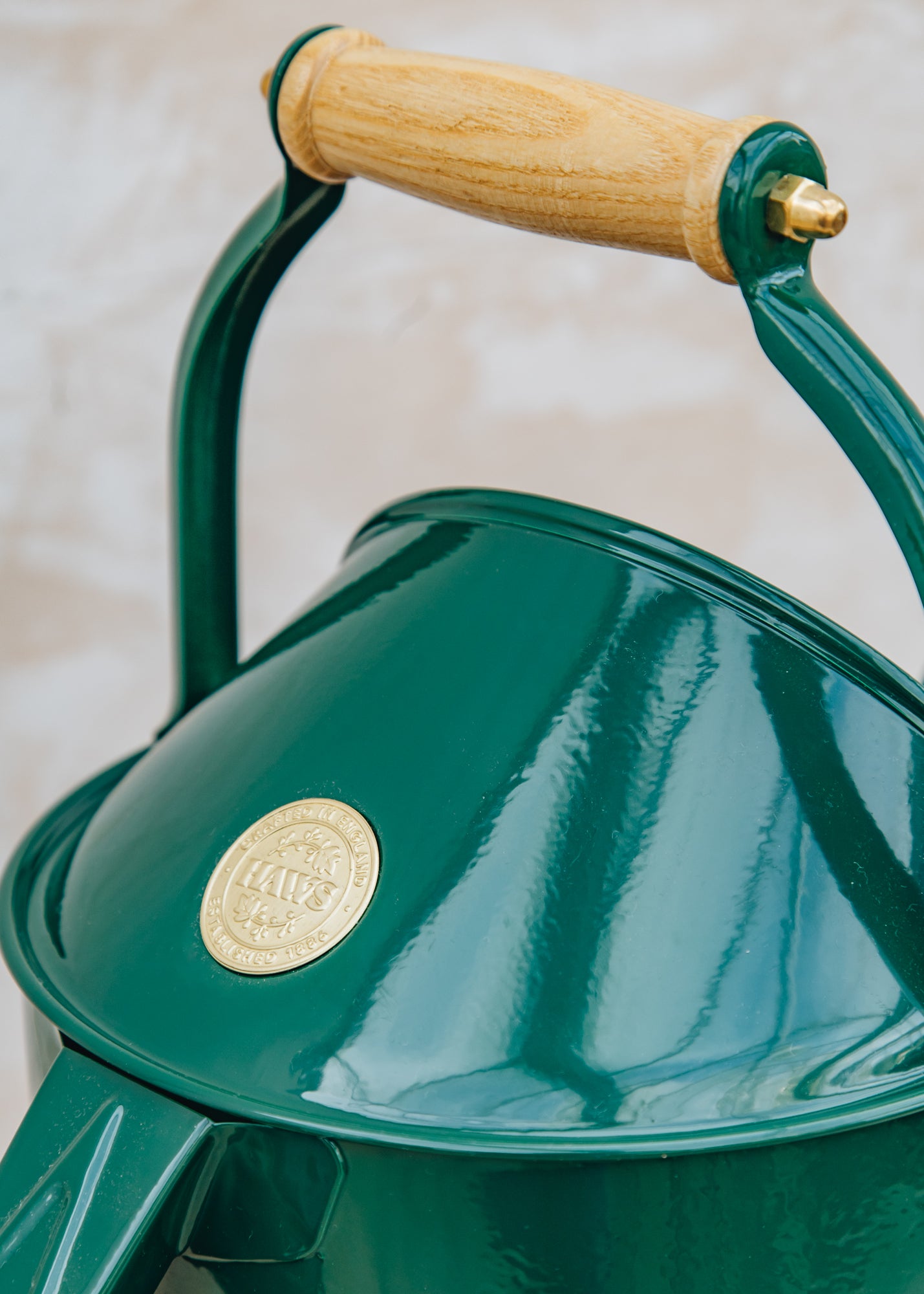 Haws Hockley Heritage Hand Dipped Galvanised Green Watering Can, 2 Gallon