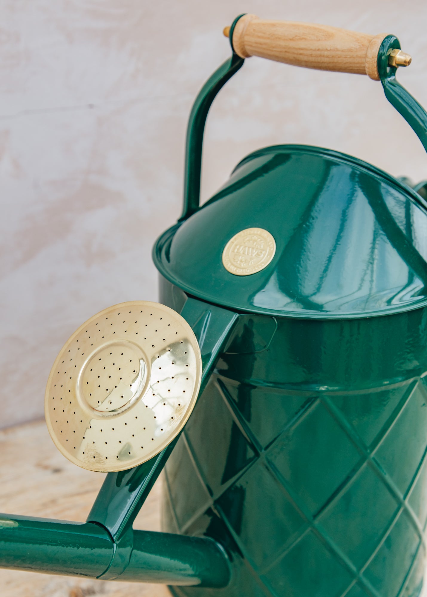 Haws Hockley Heritage Hand Dipped Galvanised Green Watering Can, 2 Gallon