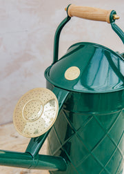 Haws Hockley Heritage Hand Dipped Galvanised Green Watering Can, 2 Gallon