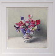 Sweet Peas in a Silver Jug
