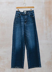 DL-1961 Denim Hepburn Wide Jeans in Mediterranean Vintage