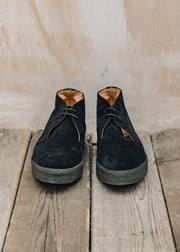 Men's Sanders Hi Top Suede Chukka Boots in Black