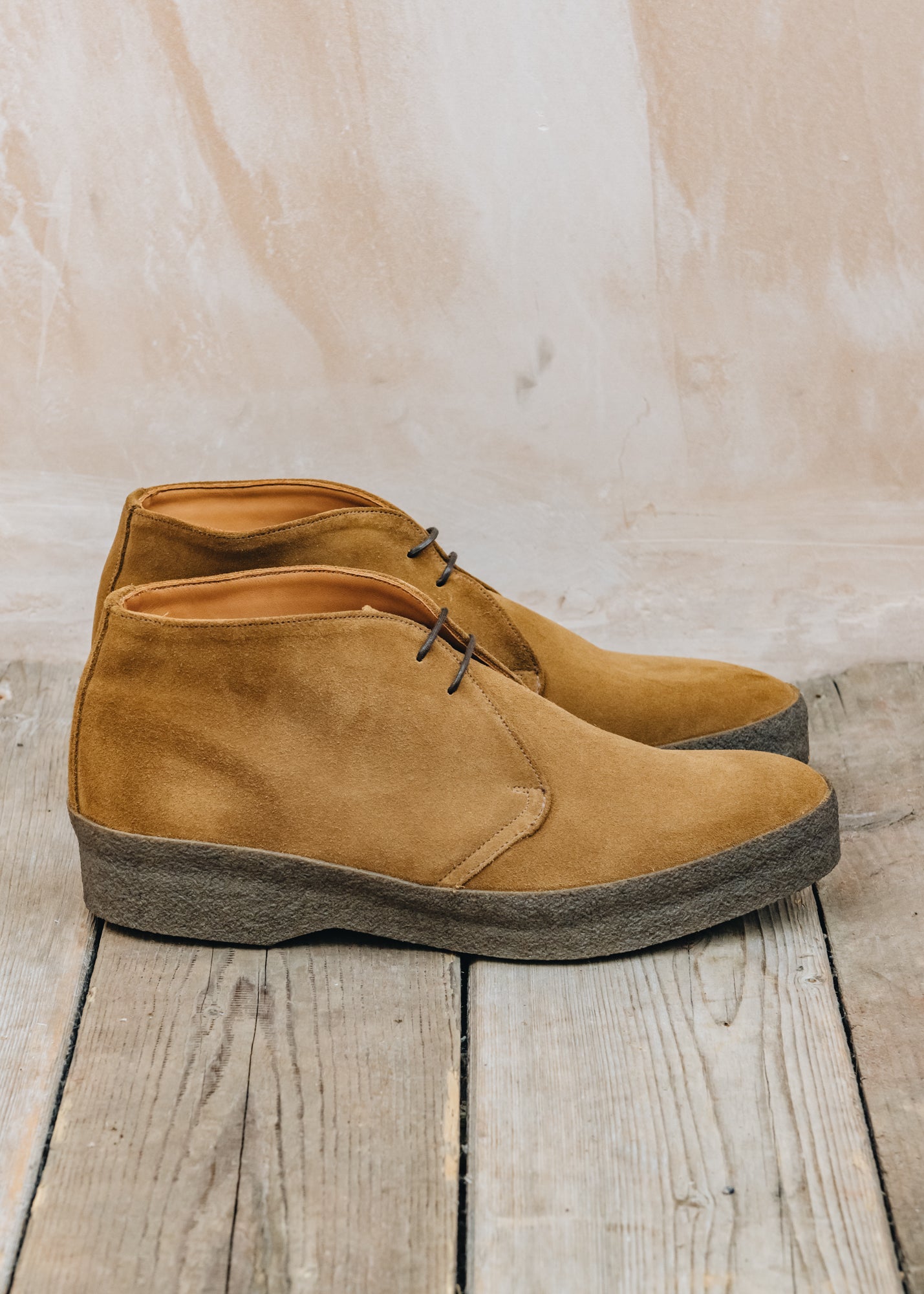 Sanders Men's Sanders Hi Top Suede Chukka Boots in Indiana Tan
