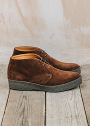 Men's Sanders Hi Top Suede Chukka Boots in Polo Snuff