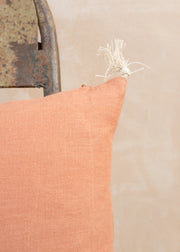 Himla Sunshine Tassel Linen Cushion in Grounded, 30cm x 60cm