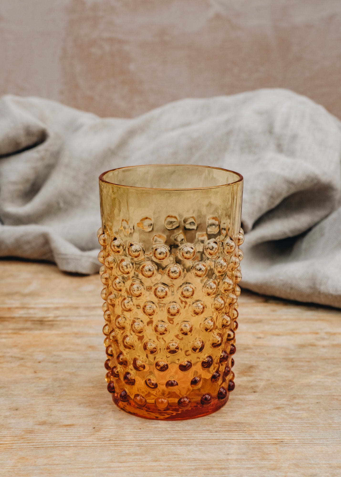 Hobnail Tumbler in Amber