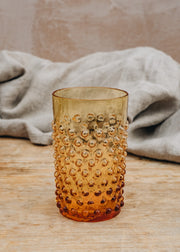 Hobnail Tumbler in Amber