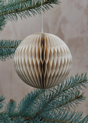AfroArt Honeycomb Globe Pendant in White