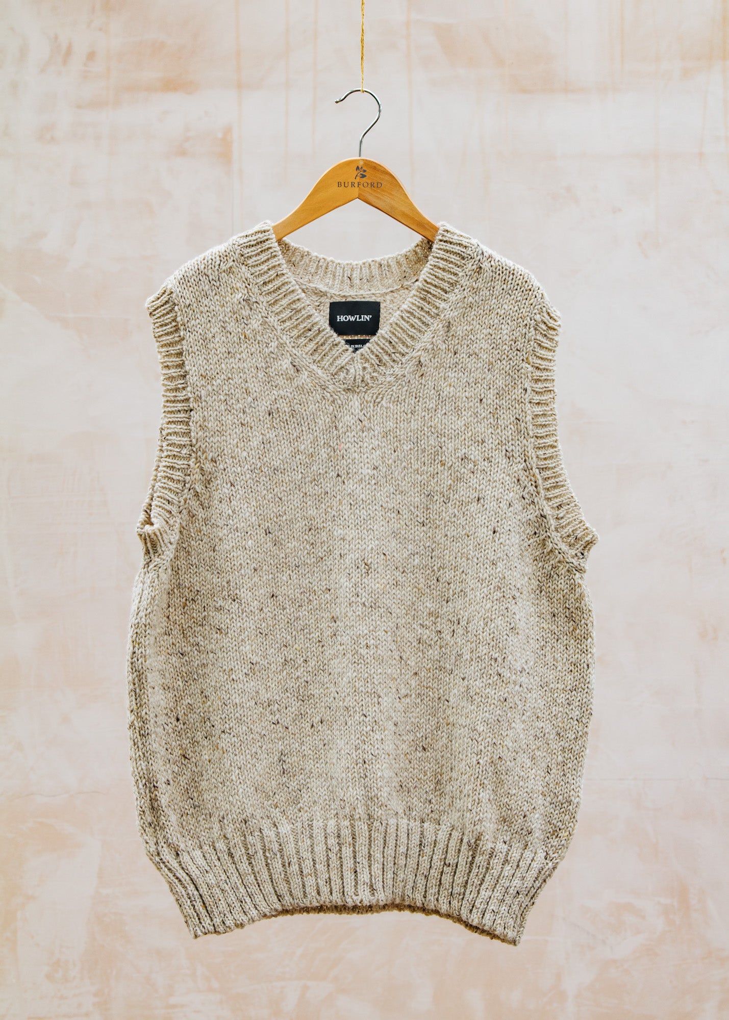 John Smedley Cosmic Spiele Vest Jumper in Beige